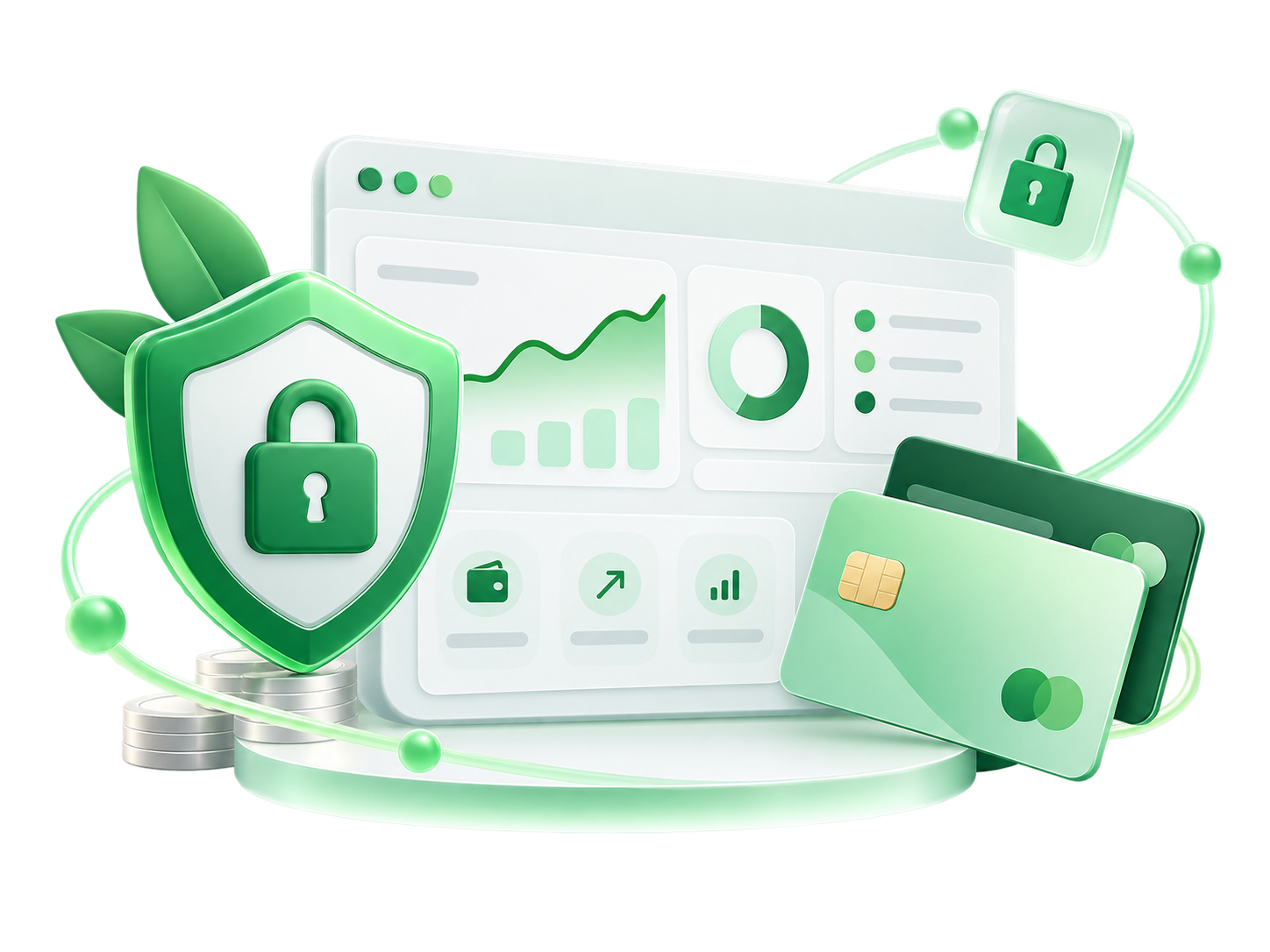 Ilustración visual de Seguridad y Privacidad en Spendly